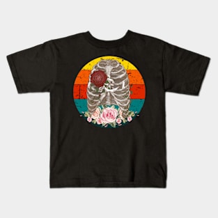 Retro skeleton Kids T-Shirt